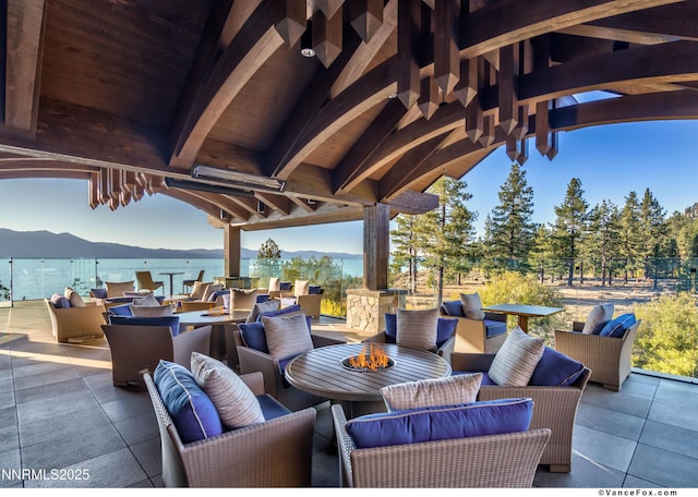 33 Beach Club Dr Unit 506, Stateline, NV 89449 - view of patio / terrace featuring a mountain view