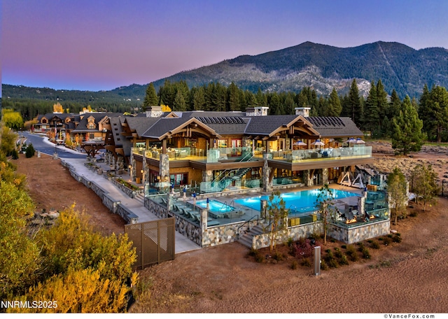 33 Beach Club Dr Unit 506, Stateline, NV 89449 - outdoor pool with a mountain view and a patio area