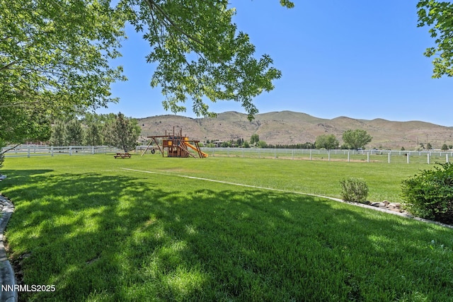 1020 N Cantlon Ln, Reno, NV 89521 - view of yard with a view of rural / pastoral area and a mountain view