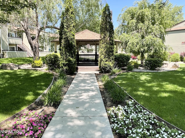 555 E Patriot Blvd, Reno, NV 89511 - view of property's community featuring a gazebo and a lawn