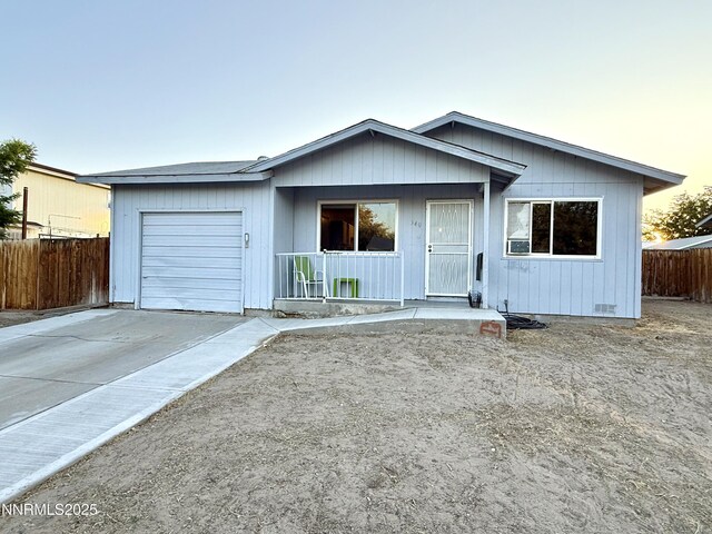 540 Anthony Ln, Fallon, NV 89406 - single story home featuring covered porch, a garage, and concrete driveway