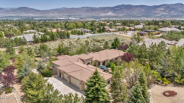 14210 Wild Quail Ct, Reno, NV 89511 - aerial view of property and surrounding area featuring a mountain backdrop