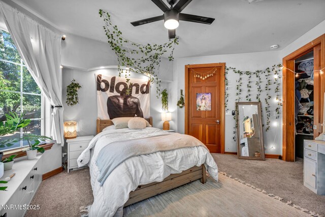 14210 Wild Quail Ct, Reno, NV 89511 - carpeted bedroom featuring baseboards and a ceiling fan