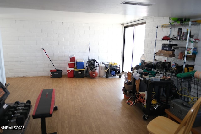 461 Debbie Dr, Walker Lake, NV 89415 - below grade area featuring wood finished floors