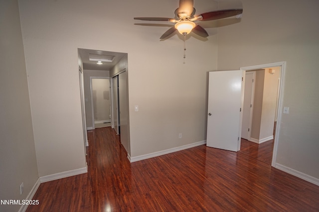 1169 Wagon Wheel Cir, Reno, NV 89503 - unfurnished room featuring a ceiling fan, wood finished floors, and attic access