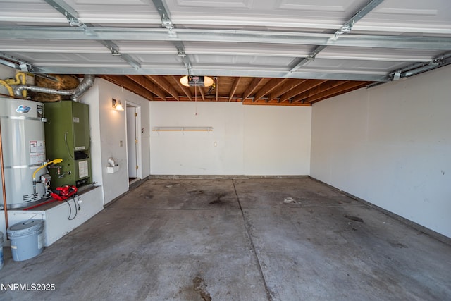 1169 Wagon Wheel Cir, Reno, NV 89503 - garage with secured water heater, a garage door opener, and heating unit