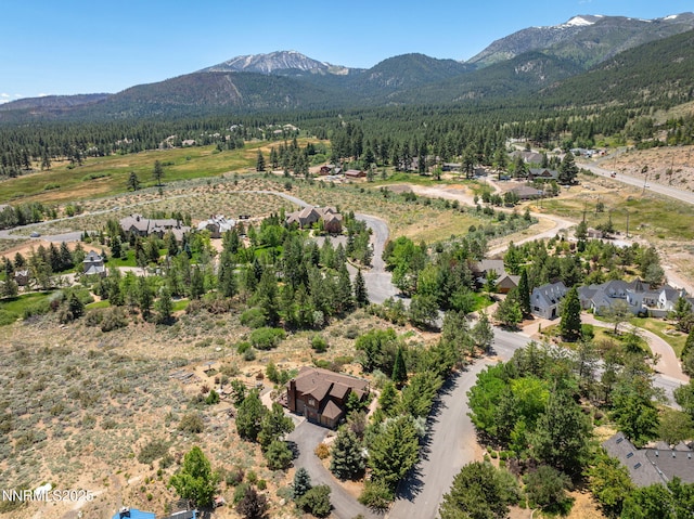 16460 Jefte Ct, Reno, NV 89511 - drone / aerial view of mountains and a heavily wooded area