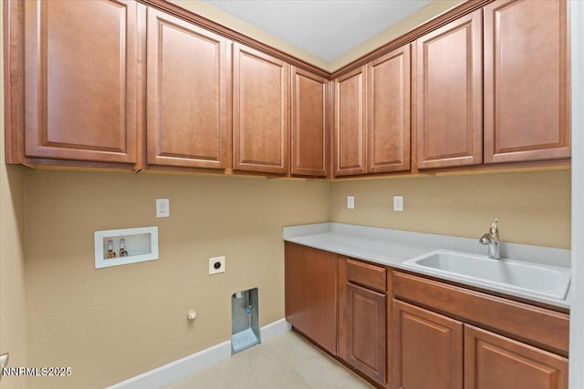 1080 S University Park Loop, Reno, NV 89512 - washroom with cabinet space, gas dryer hookup, hookup for an electric dryer, baseboards, and hookup for a washing machine