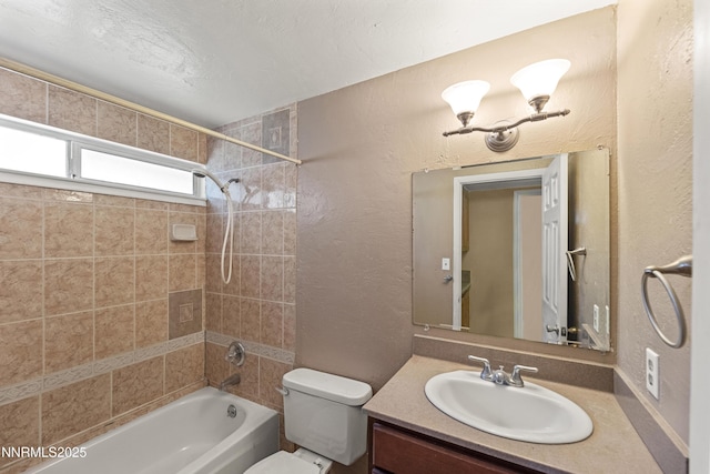 779 E York Way, Sparks, NV 89434 - full bathroom with shower / bathtub combination, toilet, vanity, and a textured wall