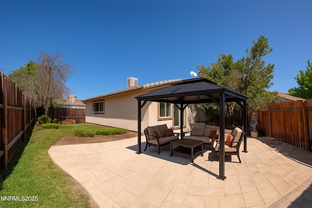 779 E York Way, Sparks, NV 89434 - view of patio / terrace with outdoor lounge area and a gazebo