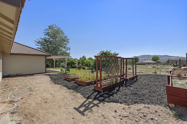115 Stags Leap Cir, Spanish Springs, NV 89441 - view of yard with a garden and a mountain view