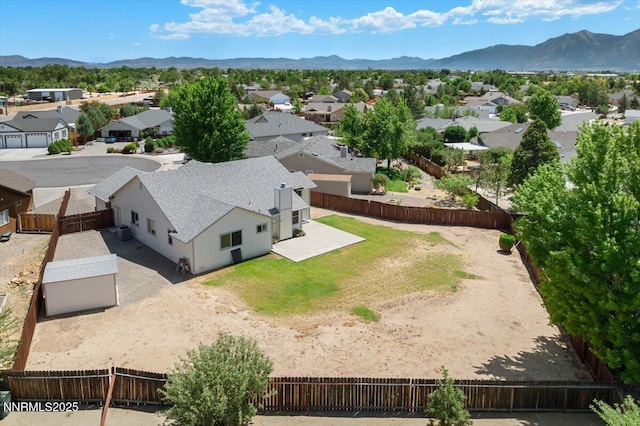 1290 Saddlehorn Ct, Minden, NV 89423 - aerial perspective of suburban area featuring a mountainous background