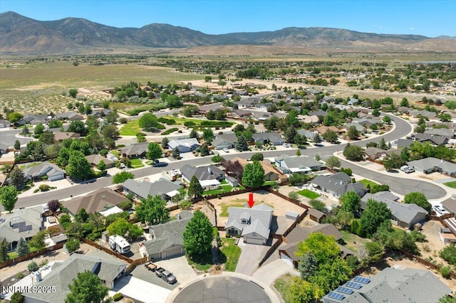 1290 Saddlehorn Ct, Minden, NV 89423 - aerial perspective of suburban area featuring a mountainous background