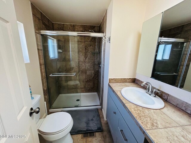 6480 Teal Dr, Fallon, NV 89406 - full bath with vanity, toilet, and a stall shower