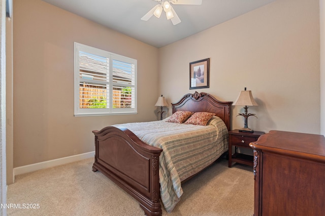 7601 Autumn Ridge Cir, Reno, NV 89523 - bedroom with light carpet and a ceiling fan