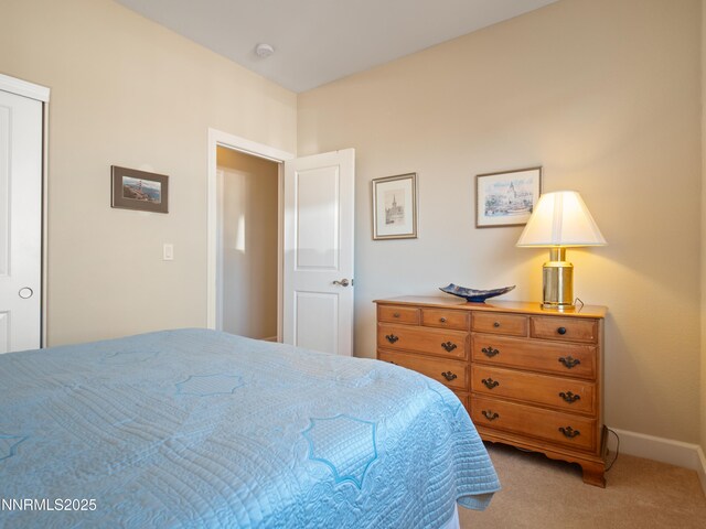 1221 Lasso Ln, Gardnerville, NV 89410 - bedroom featuring light carpet and baseboards