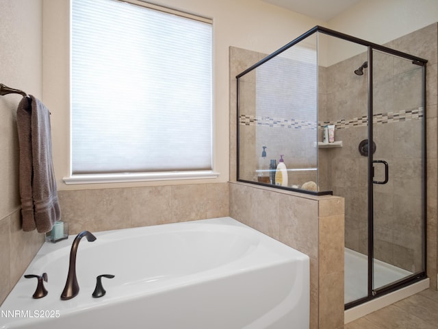 1221 Lasso Ln, Gardnerville, NV 89410 - full bathroom with a bath and a shower stall