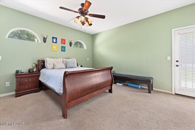 805 Samantha Cir, Fallon, NV 89406 - carpeted bedroom with baseboards and ceiling fan
