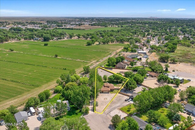 805 Samantha Cir, Fallon, NV 89406 - aerial view of property's location with property parcel outlined
