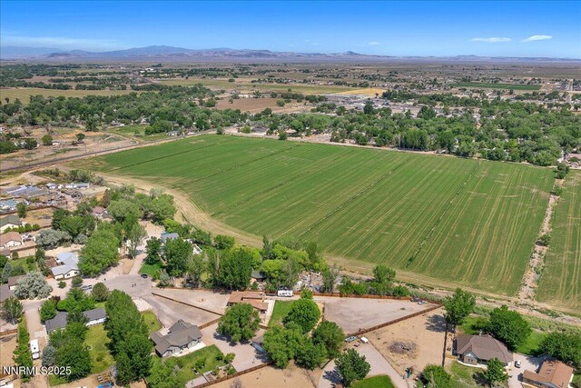 805 Samantha Cir, Fallon, NV 89406 - aerial overview of property's location featuring rural landscape and a mountainous background