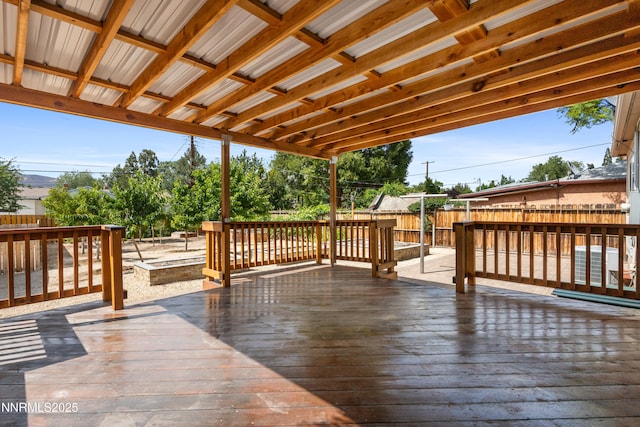 2441 Riviera St, Reno, NV 89509 - wooden deck with a fenced backyard