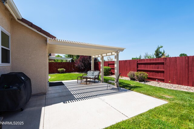 1781 Glen Cove Ct, Reno, NV 89521 - view of patio / terrace with a pergola and area for grilling