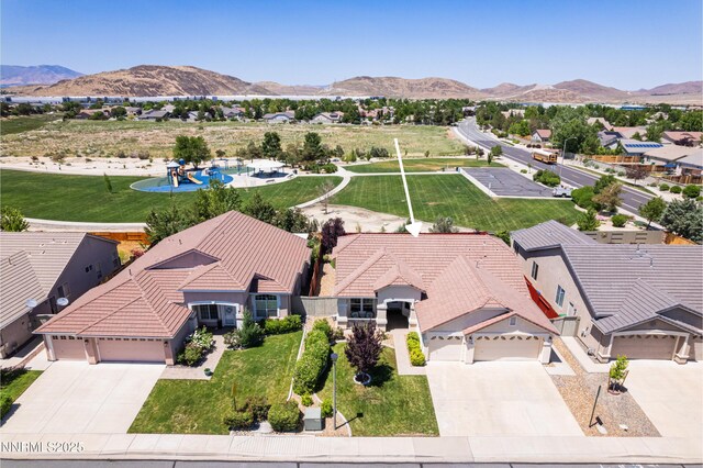 1781 Glen Cove Ct, Reno, NV 89521 - aerial view of residential area featuring mountains