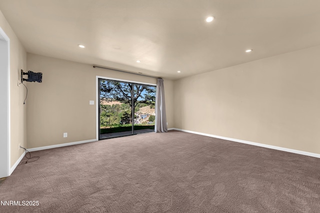 3467 Skyline Blvd, Reno, NV 89509 - spare room featuring carpet, recessed lighting, and baseboards