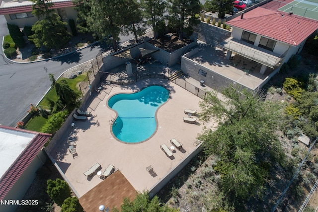 3467 Skyline Blvd, Reno, NV 89509 - aerial view of property and surrounding area with a pool area