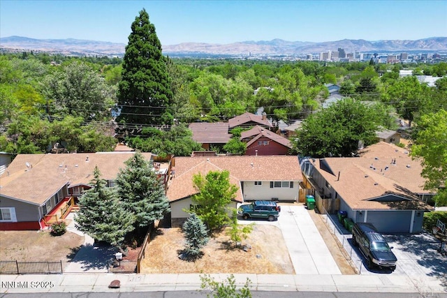 1350 Marne Dr, Reno, NV 89503 - aerial view of property and surrounding area featuring a mountainous background