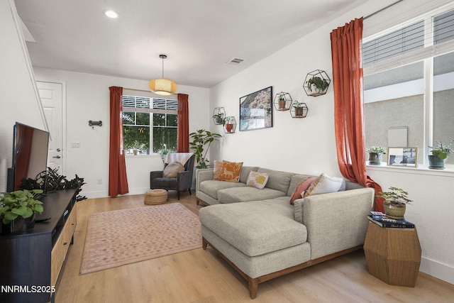 3621 Pimlico St, Reno, NV 89512 - living room featuring light wood-type flooring and recessed lighting
