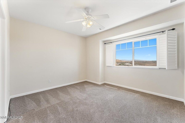 4136 Kathleen Denise Ln, Reno, NV 89503 - unfurnished room with carpet, baseboards, and a ceiling fan