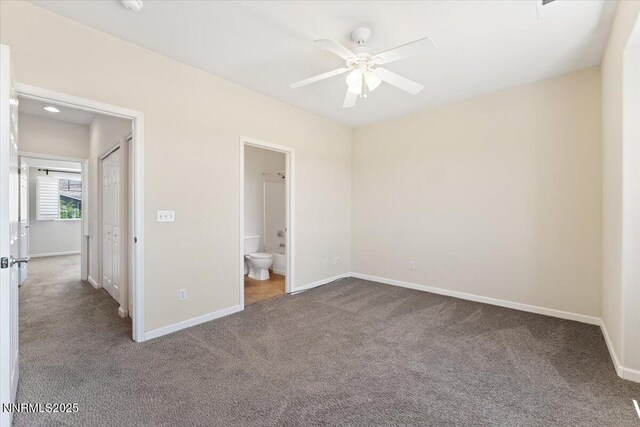 4136 Kathleen Denise Ln, Reno, NV 89503 - unfurnished bedroom with carpet, baseboards, and ensuite bathroom