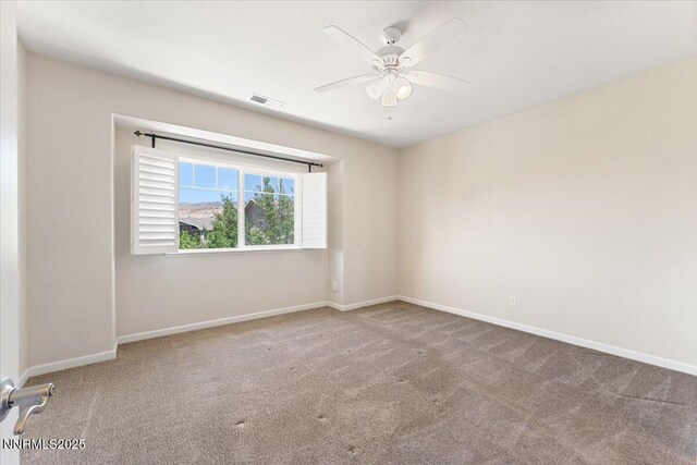 4136 Kathleen Denise Ln, Reno, NV 89503 - carpeted empty room with ceiling fan and baseboards