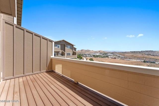 4136 Kathleen Denise Ln, Reno, NV 89503 - wooden terrace featuring a mountain view
