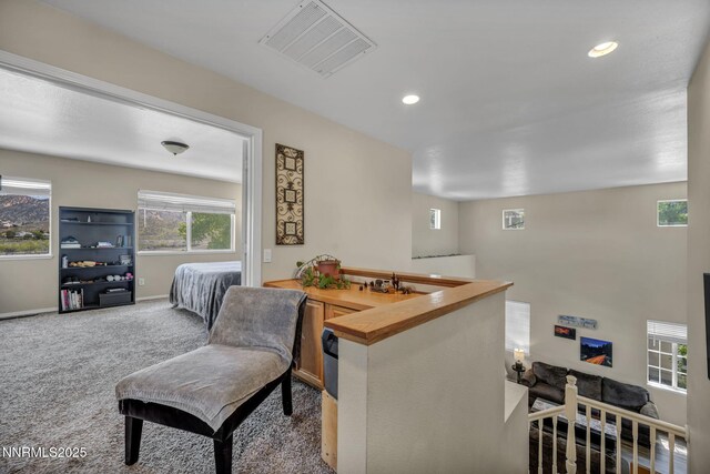 3250 Eaglewood Dr, Reno, NV 89502 - bar featuring carpet flooring, healthy amount of natural light, recessed lighting, and baseboards
