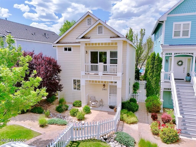 2180 Alamo Square Way, Reno, NV 89509 - view of front facade featuring a balcony and stairs