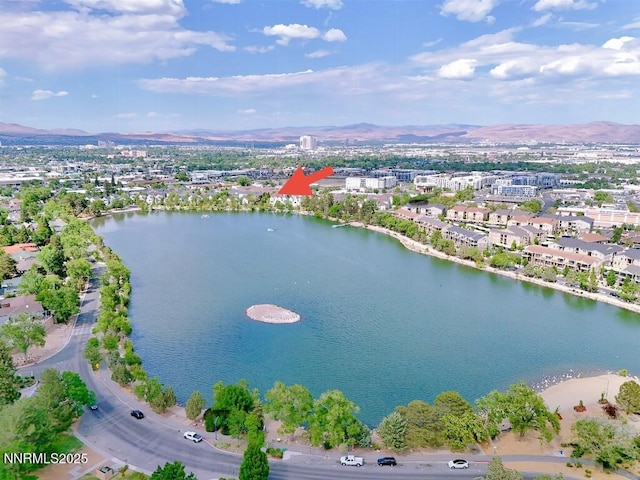 2180 Alamo Square Way, Reno, NV 89509 - aerial overview of property's location with a water and mountain view