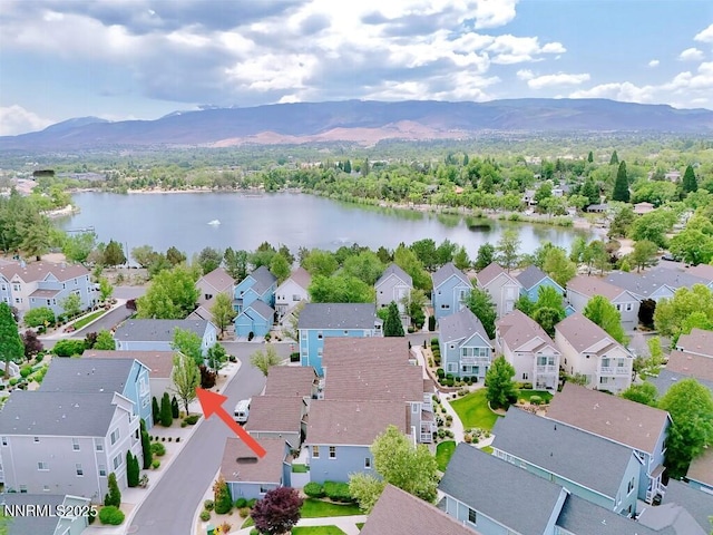 2180 Alamo Square Way, Reno, NV 89509 - aerial perspective of suburban area featuring a water and mountain view