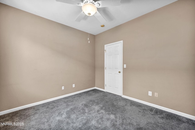 10559 Iron Point Cir, Reno, NV 89521 - spare room with dark carpet and a ceiling fan