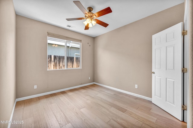 10559 Iron Point Cir, Reno, NV 89521 - unfurnished room with a ceiling fan and light wood-style floors
