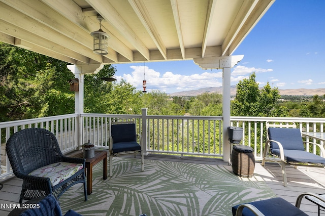 1435 Palisade Dr, Reno, NV 89509 - deck with a mountain view