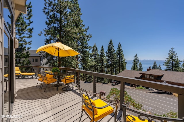909 Tyner Way, Incline Village, NV 89451 - deck featuring outdoor dining space