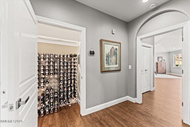 346 Wolf Run Ct, Reno, NV 89511 - wine room featuring wood finished floors and baseboards