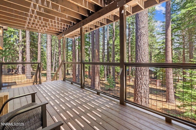 1877 Normuk St, South Lake Tahoe, CA 96150 - view of wooden deck