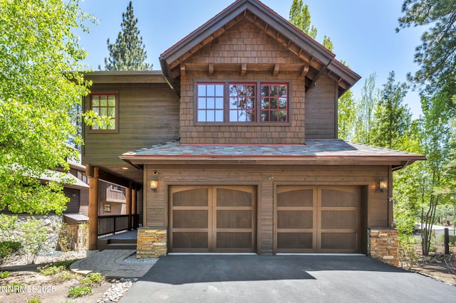 886 Rosewood Cir, Incline Village, NV 89451 - craftsman-style home featuring a garage and driveway