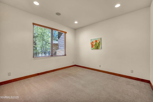 886 Rosewood Cir, Incline Village, NV 89451 - carpeted empty room with baseboards and recessed lighting
