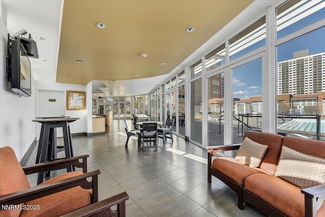 255 N Sierra St Unit 1709, Reno, NV 89501 - living area featuring plenty of natural light and recessed lighting