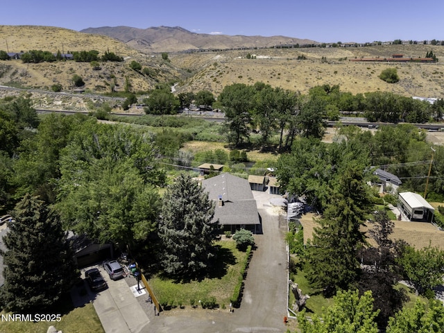 4879 Idlewild Dr, Reno, NV 89519 - aerial overview of property's location with a mountain backdrop
