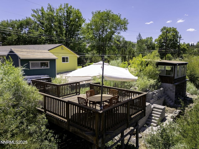 4879 Idlewild Dr, Reno, NV 89519 - view of wooden deck